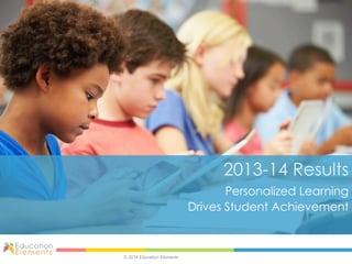 2013-14 Results
© 2014 Education Elements
Personalized Learning
Drives Student Achievement
 