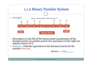 Ee 202 chapter 1 number and code system | PDF