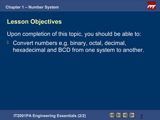Ee2 chapter1 number_system | PPT | Computing | Technology & Computing