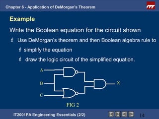 Ee2 chapter6 applicationof_demorgan'stheorem | PPT