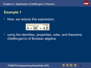 Ee2 chapter6 applicationof_demorgan'stheorem | PPT