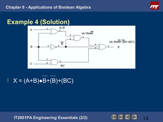 Ee2 chapter8 applicationsof_booleanalgebra | PPT