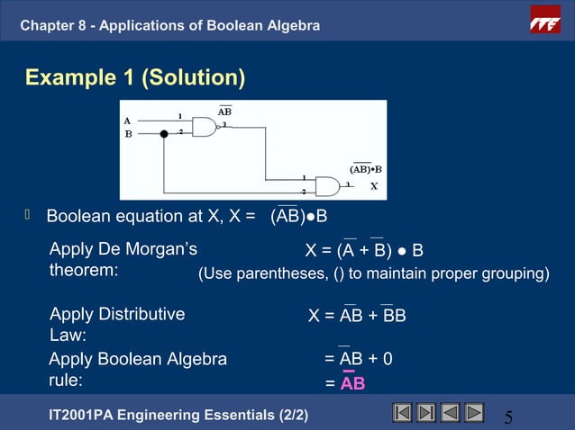 Ee2 chapter8 applicationsof_booleanalgebra | PPT