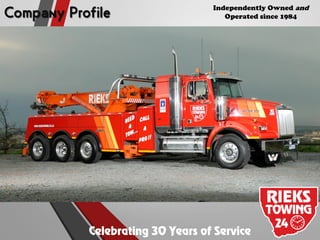 Celebrating 30 Years of Service 
Independently Owned and Operated since 1984  