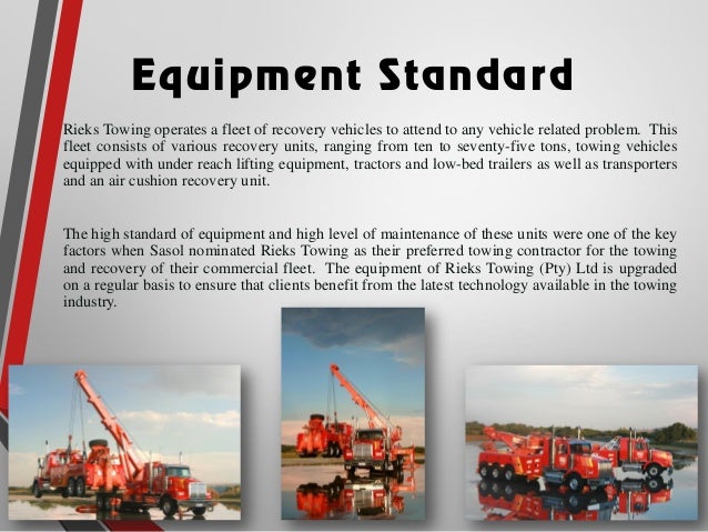 Rieks Towing Pty Ltd Company Profile 