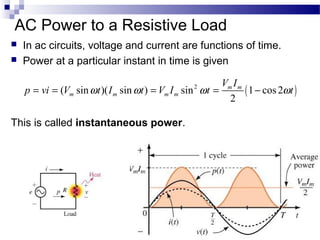 Ee301 lesson 25 ac power and pwr triangle | PPT