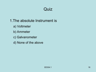 Difference of Absolute and Secondary Instruments | PPT