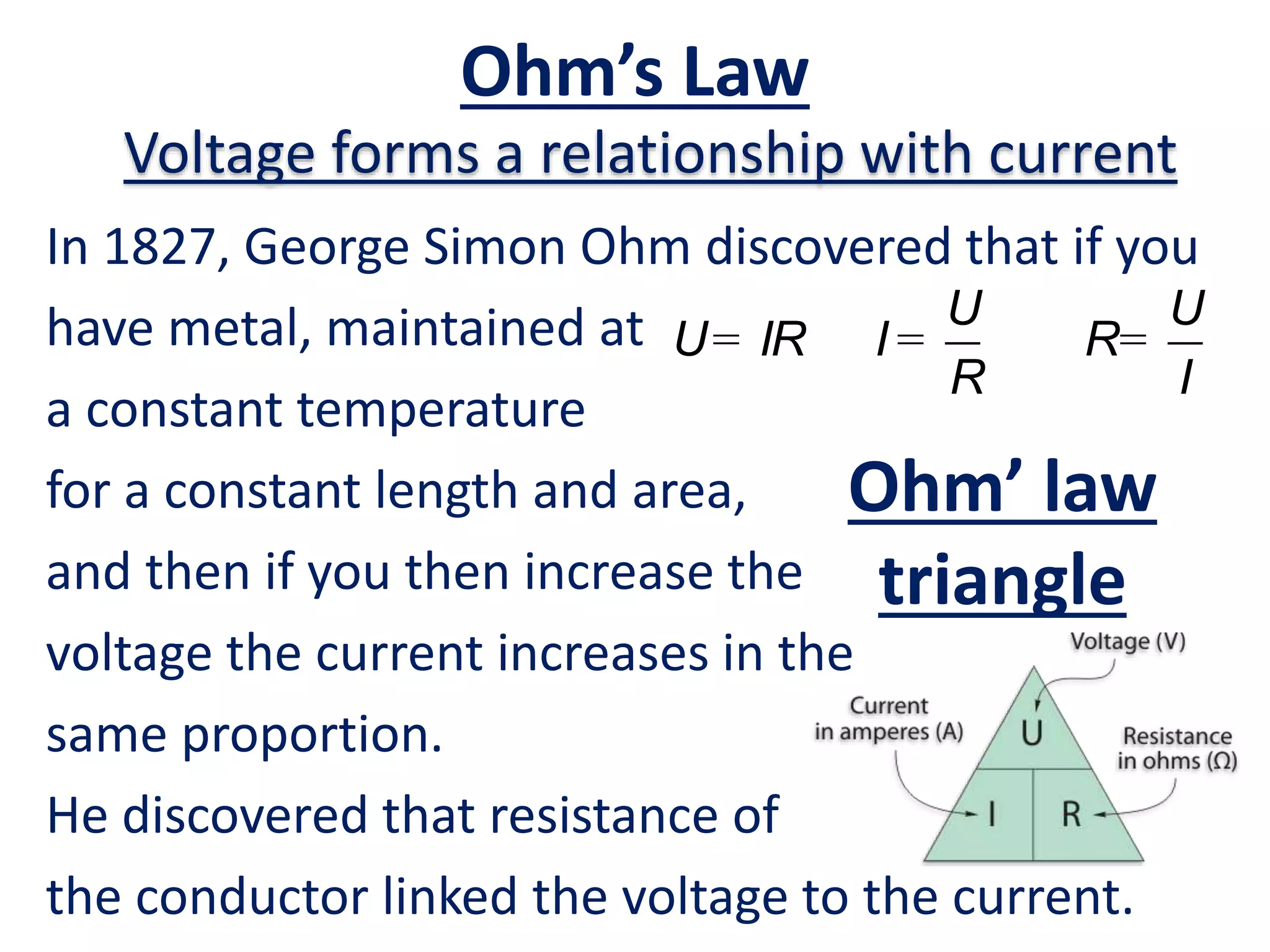 How does electricity work - Ohm's Law Clearly Explained | PPTX