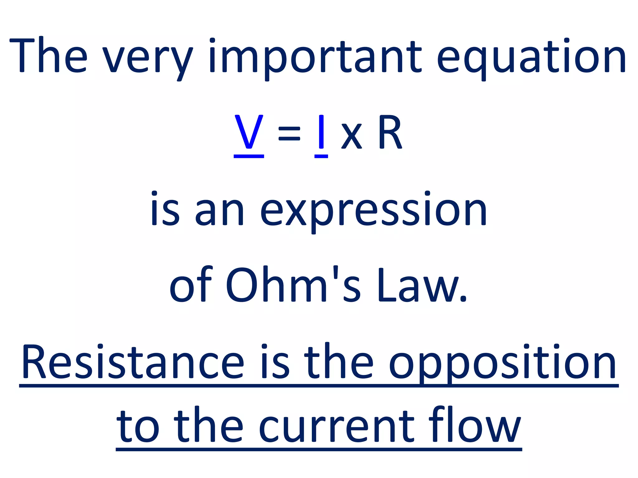 How does electricity work - Ohm's Law Clearly Explained | PPTX