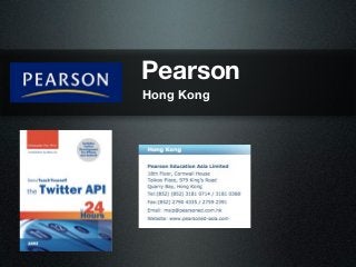Pearson
Hong Kong
 