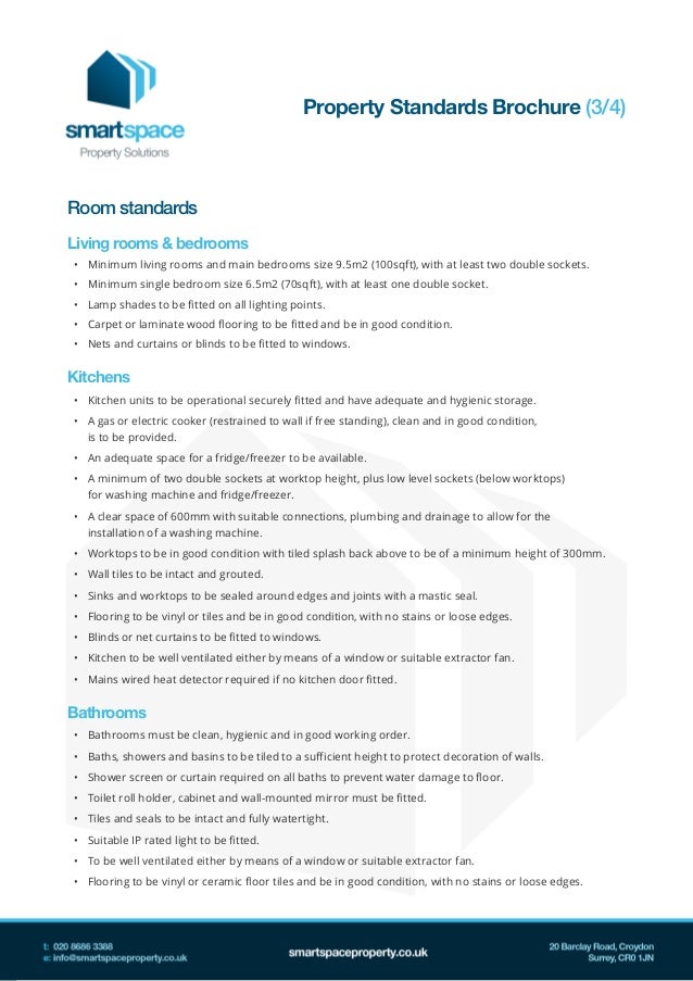 Smartspace Property Standards Brochure