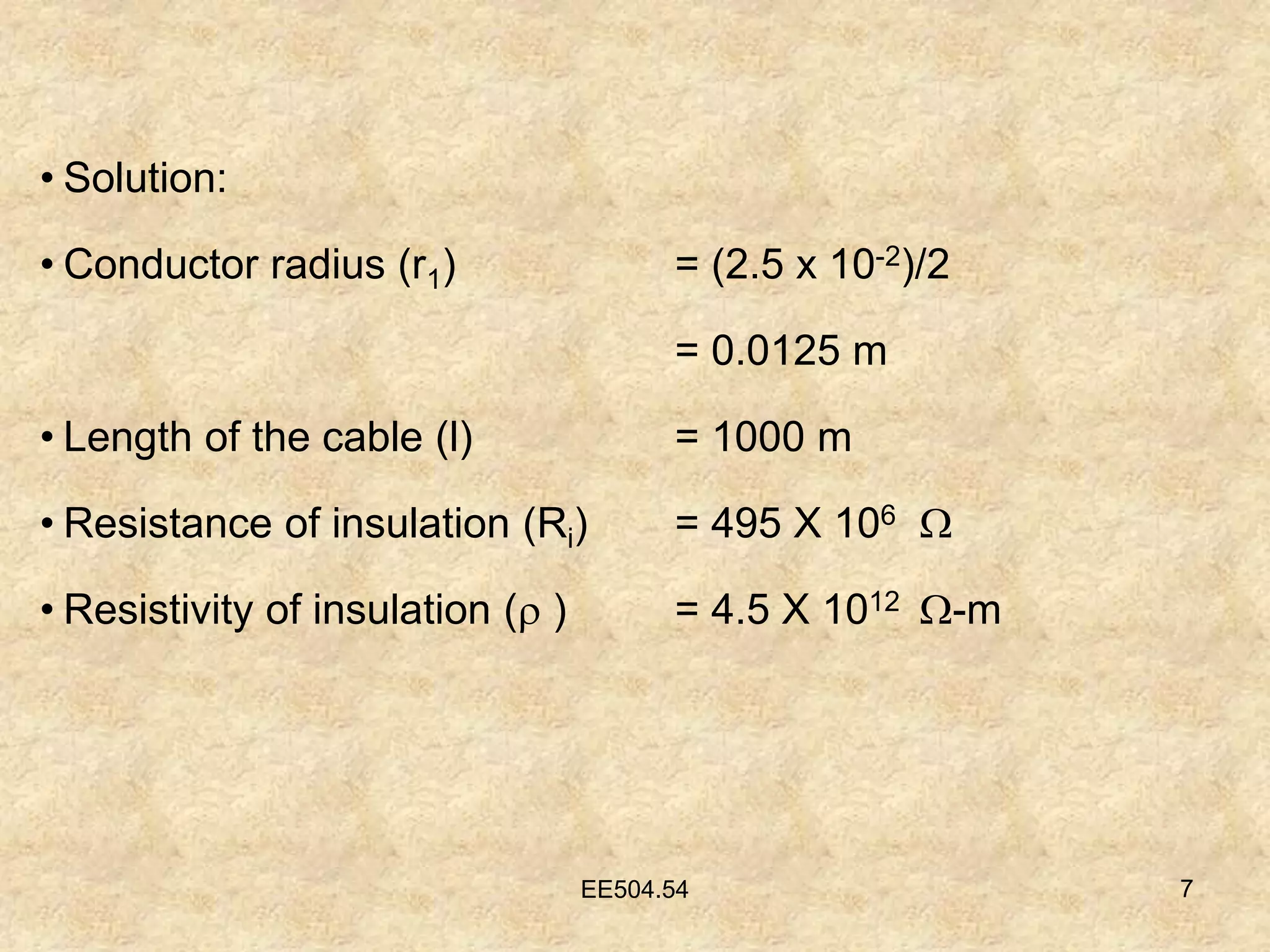 Insulation resistance numerical | PPT