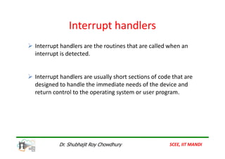 Default Interrupt Handler Interrupt Processing in Embedded systems | PDF