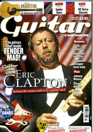 Tokai Guitars for Guitar and Bass Magazine - July2008