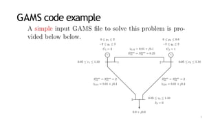 GAMS code example
1
 