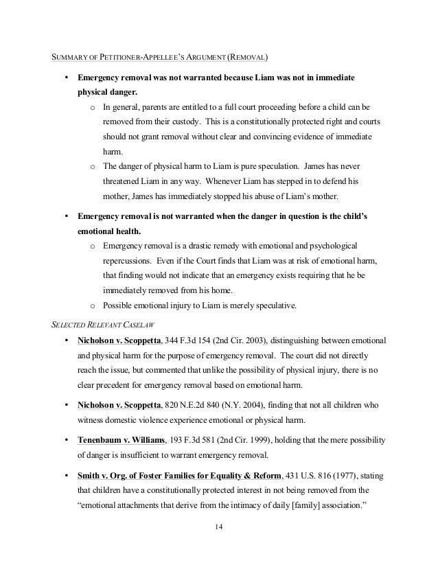 2014 Family Law Bench Brief