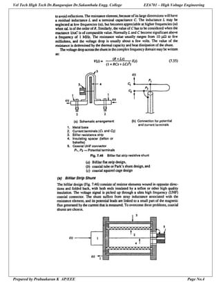 Vel Tech High Tech Dr.Rangarajan Dr.Sakunthala Engg. College EE6701 – High Voltage Engineering
Prepared by Prabaakaran K AP/EEE Page No.4
 