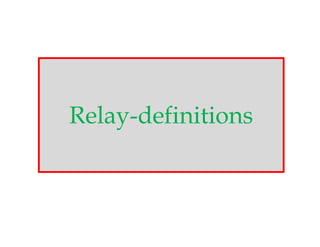 Relay-definitionsRelay-definitions
 