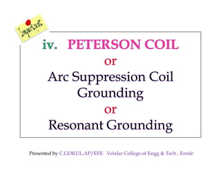 Presented by C.GOKUL,AP/EEE Velalar College of Engg & Tech , Erode
 