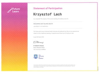 Certificate KL