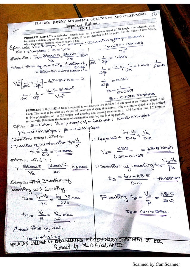 Electric Energy Generation, Utilization and Conservation PROBLEMS PDF