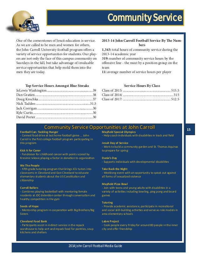 Media Guide Sample Football