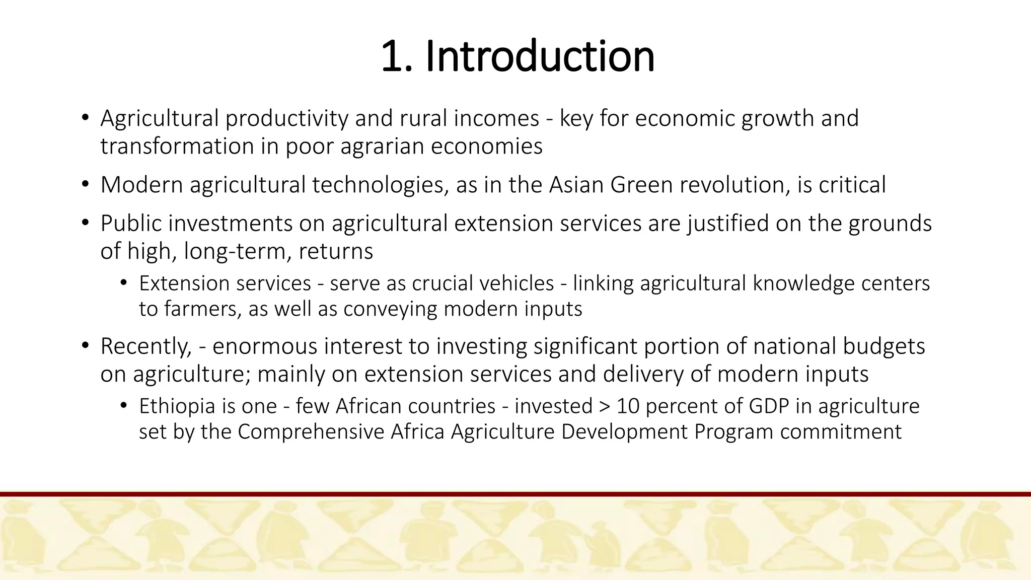 The state of Ethiopia’s agricultural extension system and effects on ...