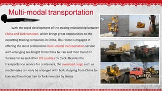 Multi-modal transportation
 