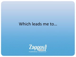 Which leads me to… 