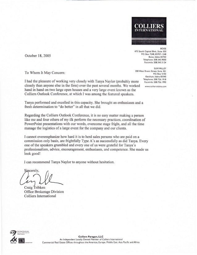 Tribken Letter Of Rec