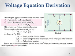 Voltage Equation Derivation
 