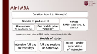 KIMEP EEC Final Presentation eng | PPT
