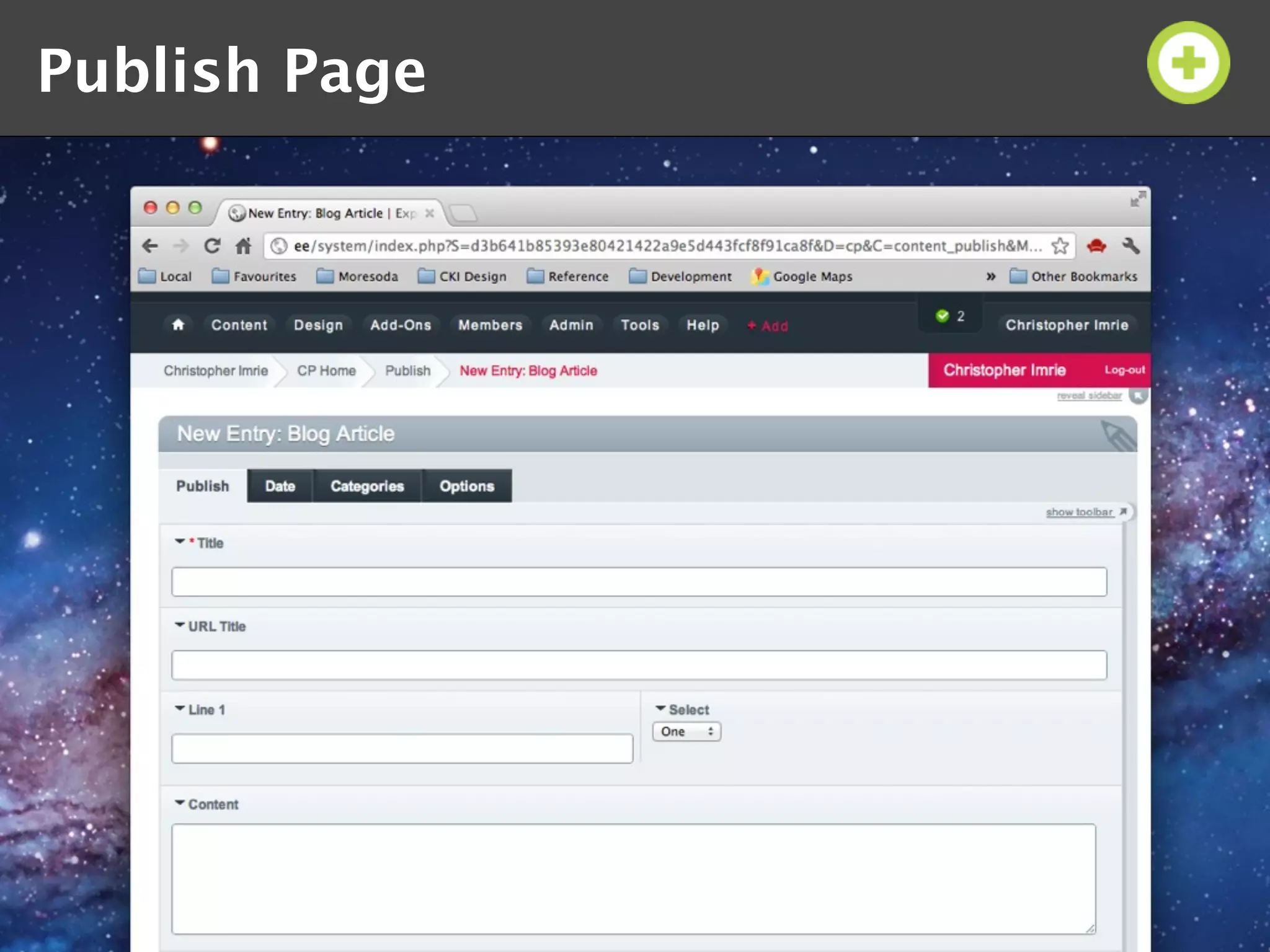 Publish Page
 