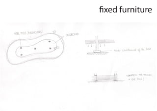 fixed furniture
 