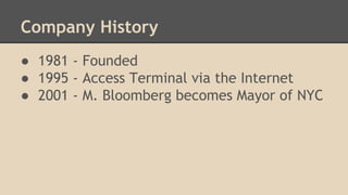 Eecs497 bloomberg presentation | PDF