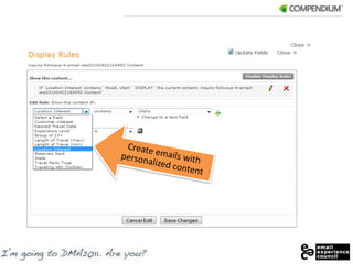 Create emails with personalized content