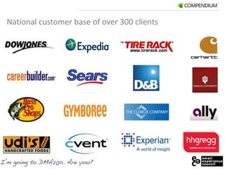 3National customer base of over 300 clients