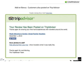 Add on Bonus:  Customers also posted on Trip Advisor