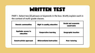 Comprehensive Overview of Multigrade Teaching: History, Roles, and ...