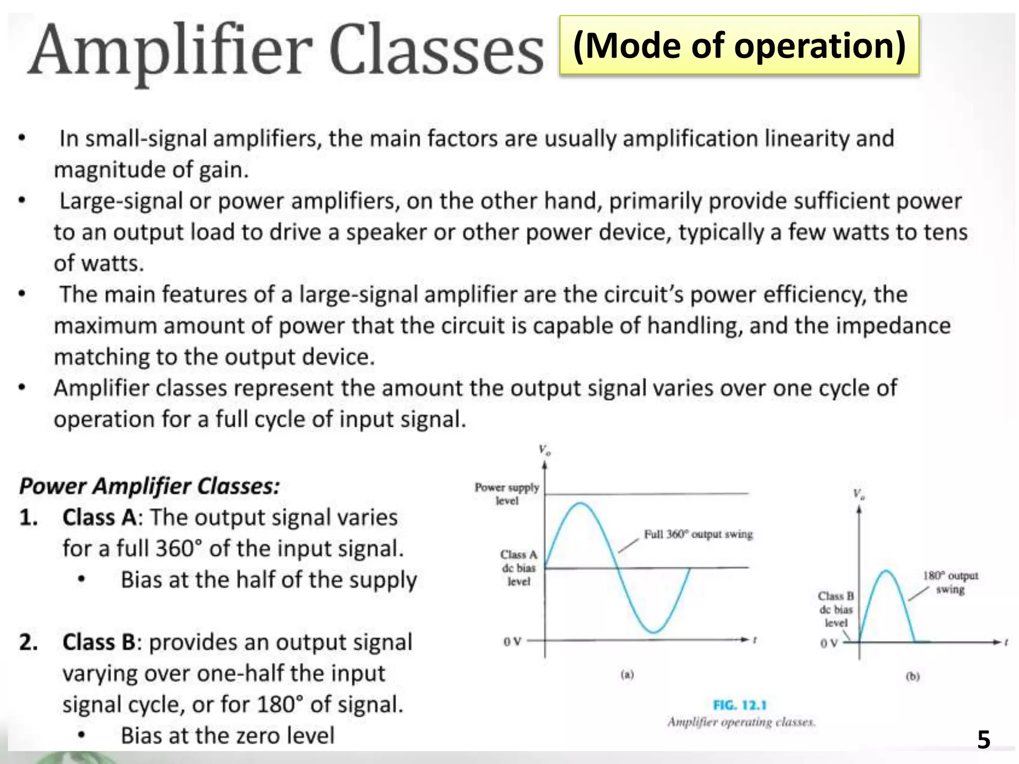5
(Mode of operation)
 