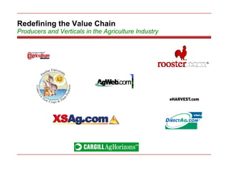 Redefining the Value Chain Producers and Verticals in the Agriculture Industry 