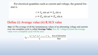 Electrical Circuit Analysis (AC circuit) | PPTX