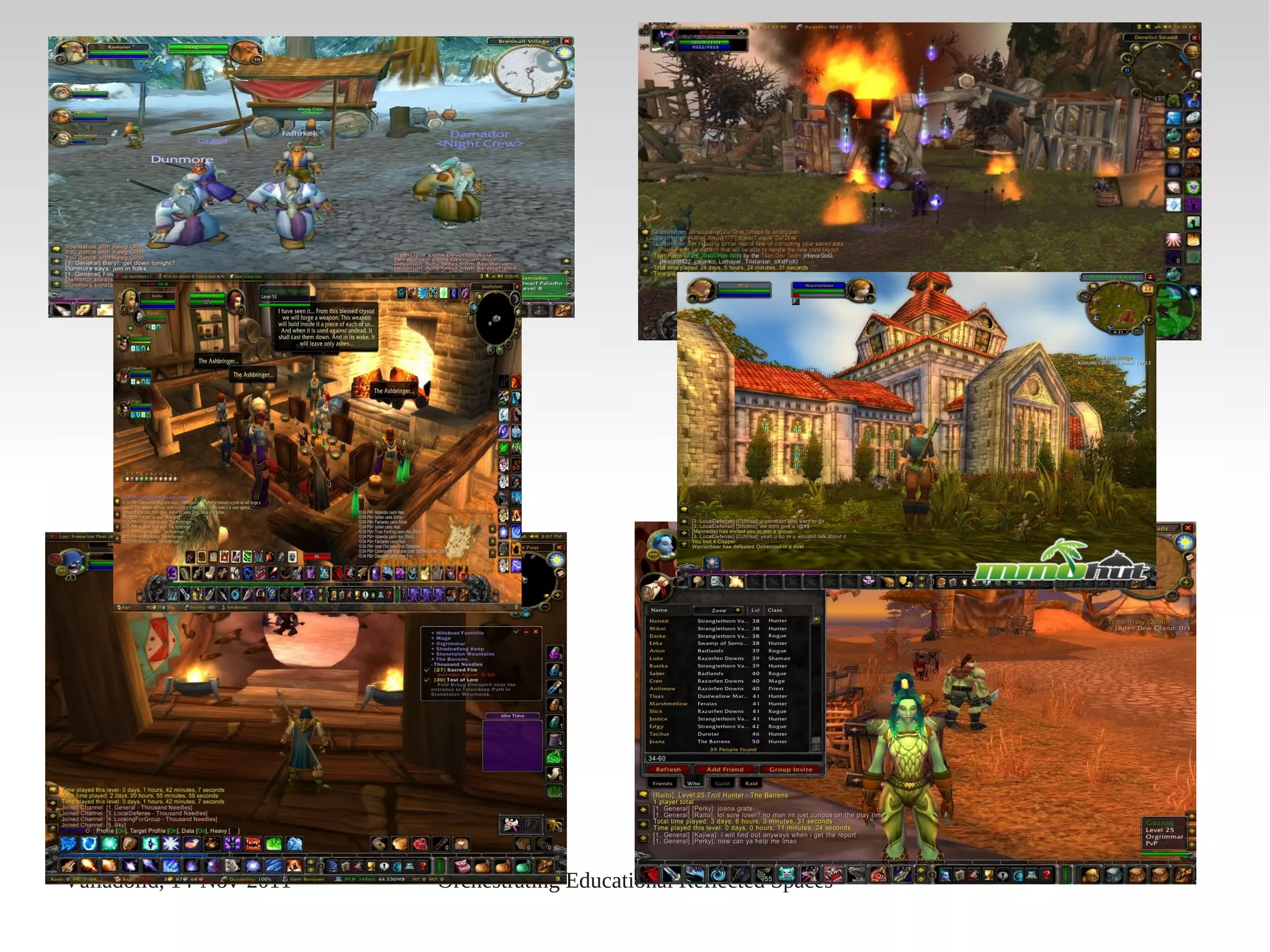 Valladolid, 14-Nov-2011 Orchestrating Educational Reflected Spaces
 