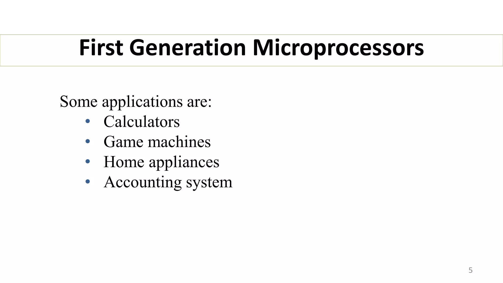 Evolution of Microprocessor | PPTX | Computing | Technology & Computing