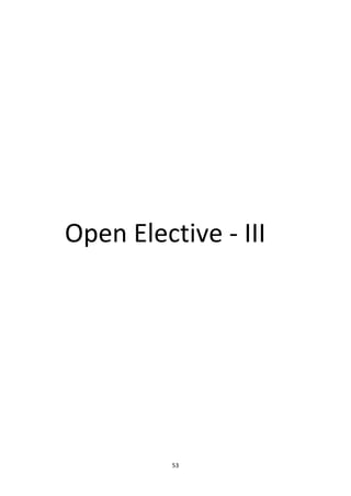 53
Open Elective - III
 