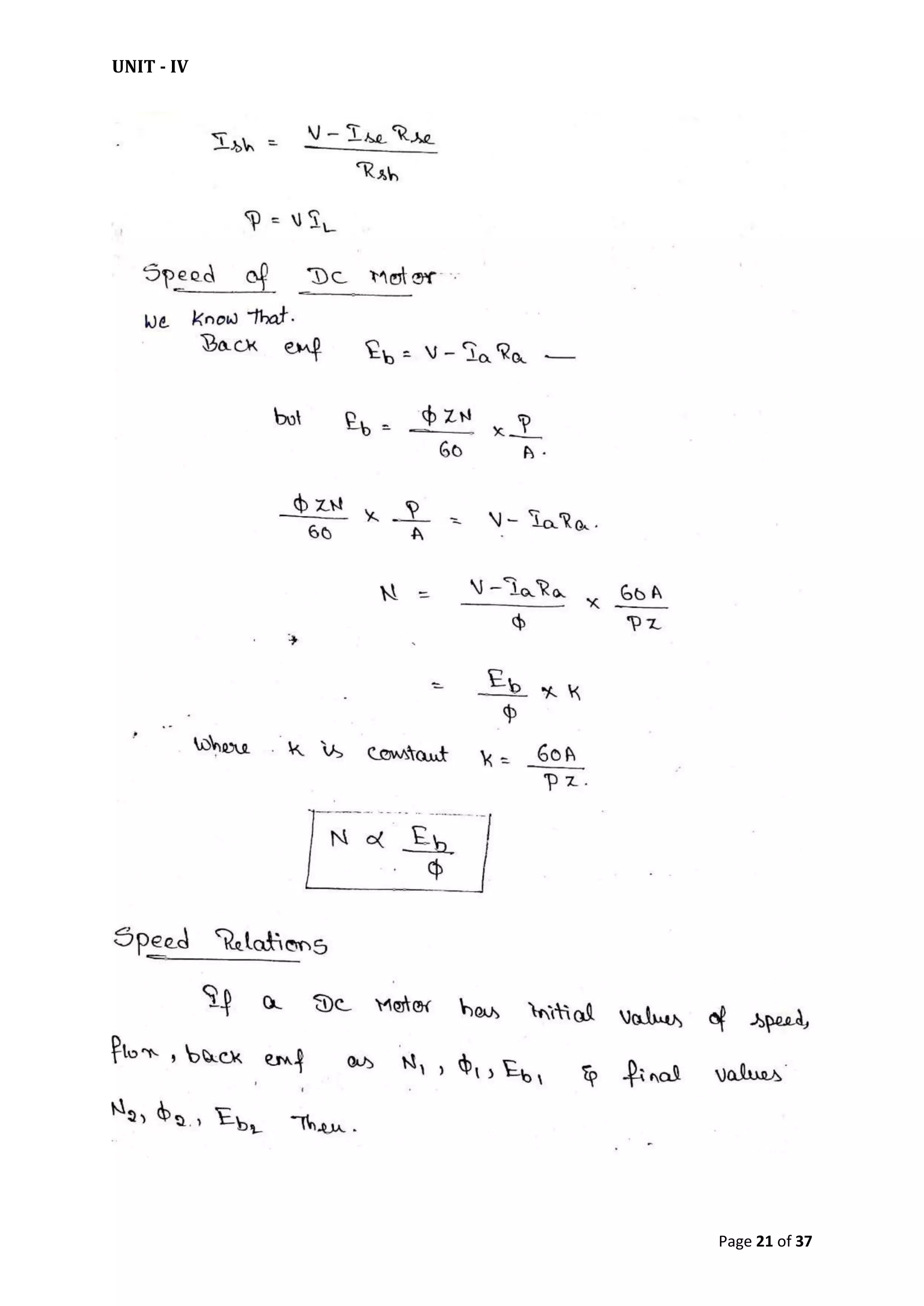 UNIT - IV
Page 21 of 37
 