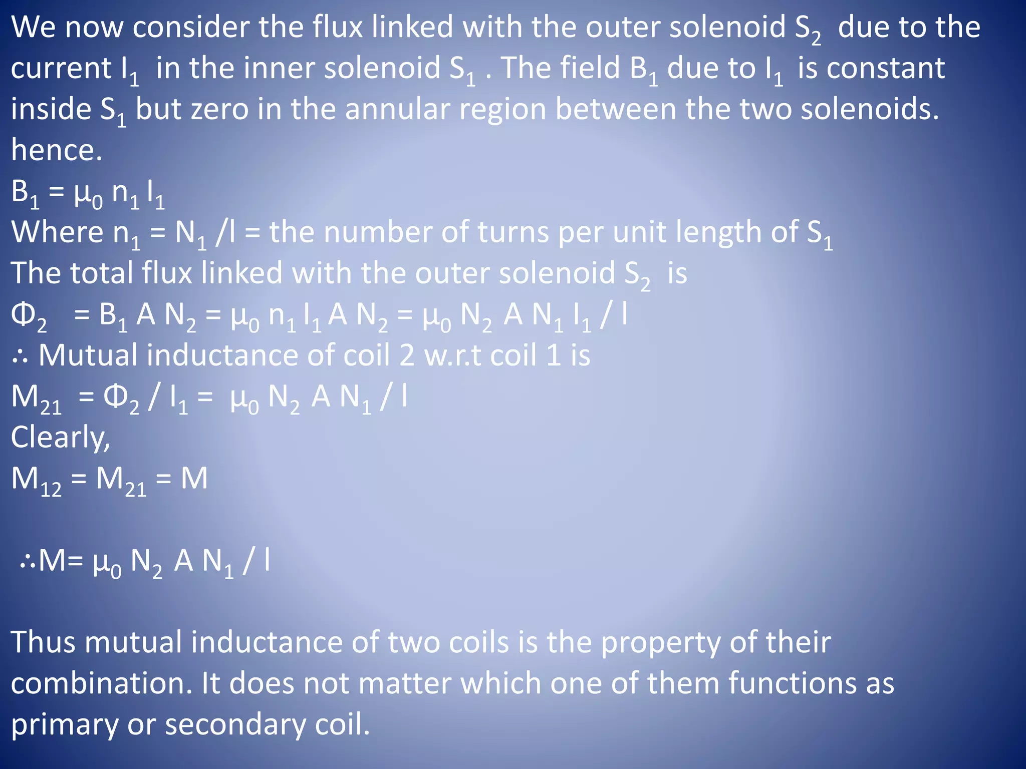 self inductance , mutual inductance and coeffecient of coupling | PPTX
