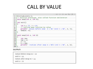CALL BY VALUE
 