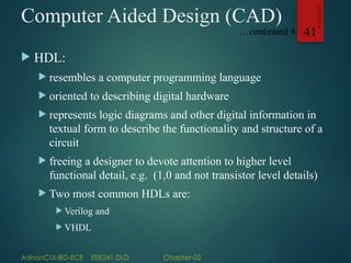 EEE241DLDlect02 Digital logic and design Boolean function | PPTX
