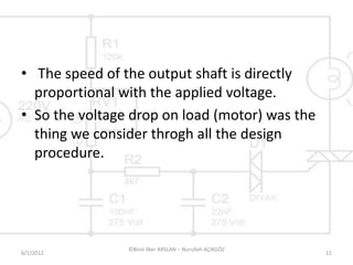 DC Motor Control By Using A Chopper Circuit | PPTX